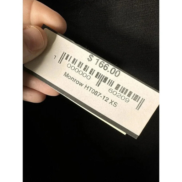 Monrow Black Sweater With Rhinestone Detail Size Xs Oversized NWT - Picture 7 of 9